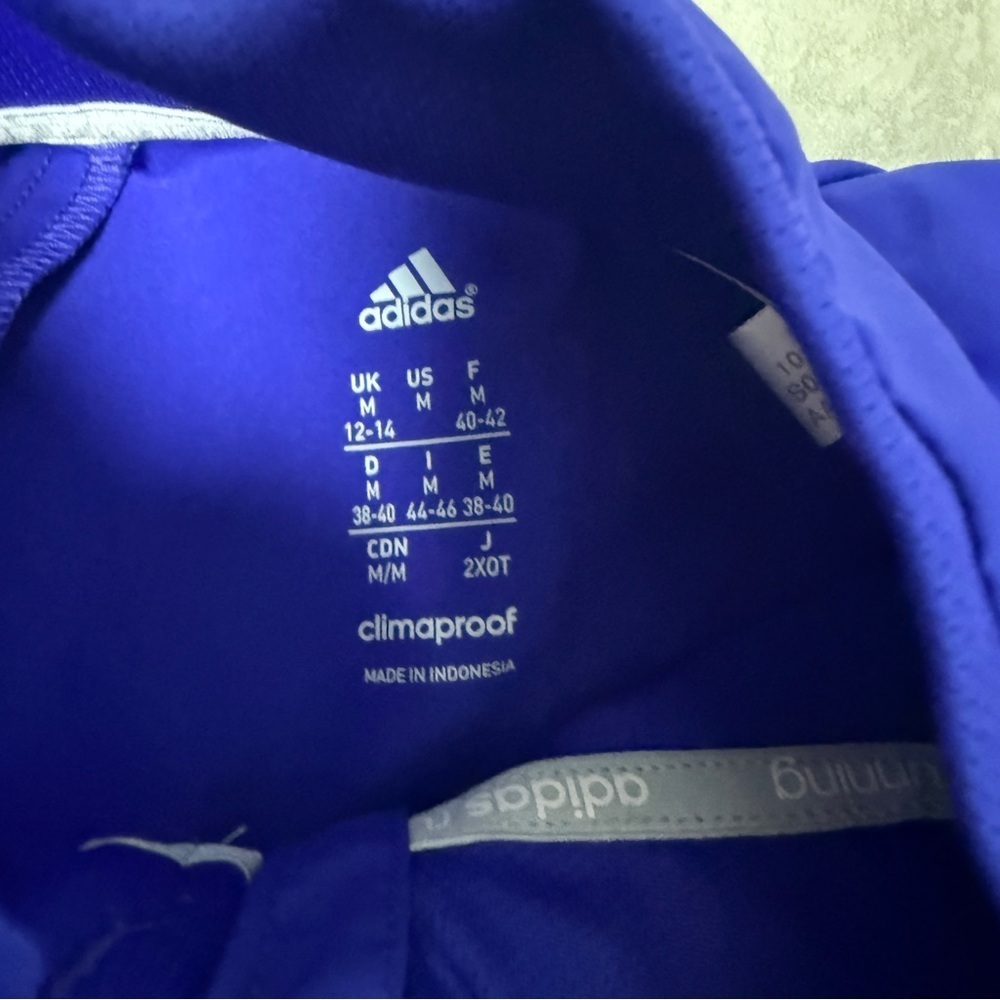 Adidas Running Climaproof wind breaker pullover quarter zip jacket - Picture 6 of 9